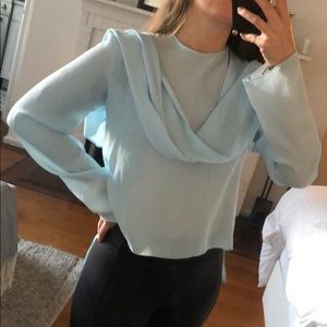 See By Chloe Scarf Top Silk SZ 38